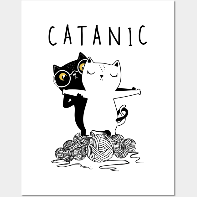 CATANIC, Romantic Cats Wall Art by stark.shop